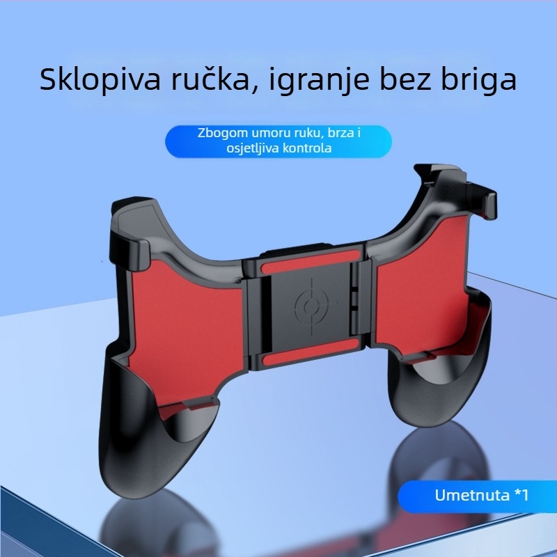Igrački kontroler S-01 s dodirnim sučeljem za telefon, ABS legura, bez vibracija, držač telefona (Model: S-01; Sučelje: Dodirno sučelje; Materijal: ABS legura; Vibracije: Bez vibracija)