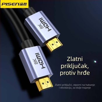 Pinsheng HDMI kabel za PC, 3 m, aluminijska legura, zlatni konektori, adapter kabel