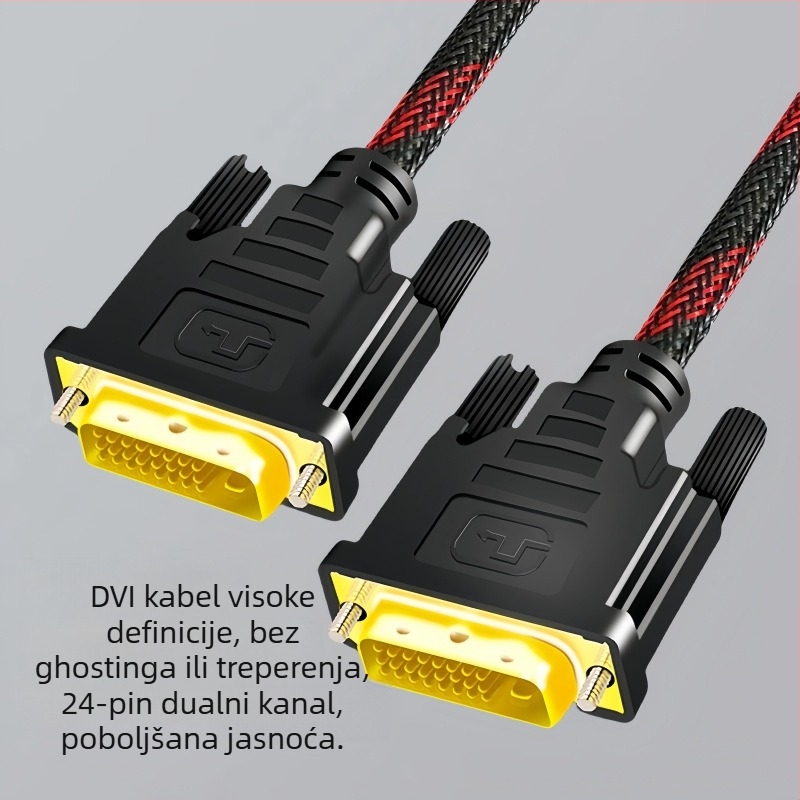 DVI-D 24+1 dvostruki link video kabel za PC i monitor, adapter kabel, CCS žica, ručno zavareni
