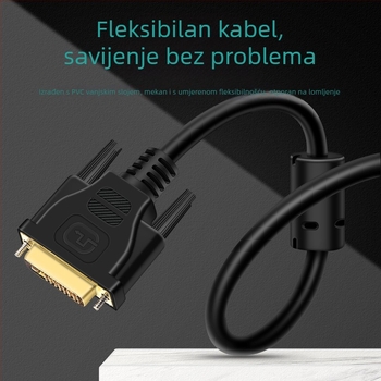Good Yi Xin DVI kabel 24+1, muški–ženski, pozlaćeni priključci, bakar bez oksidacije