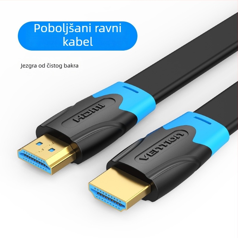 Weixun HDMI plošni kabel 2.0, 4K HDMI produžni kabel za TV, PC i set-top box, duljina 10 m