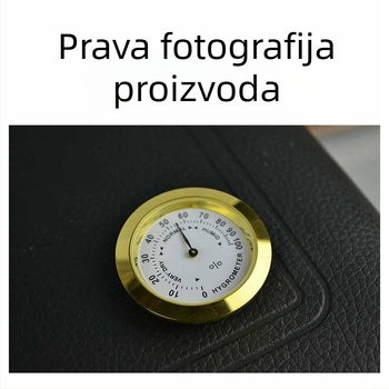 Ugrađeni kompaktni termometar-higrometar za glazbene instrumente i prtljagu (±1°C, ±5% RH, rezolucija 1°)