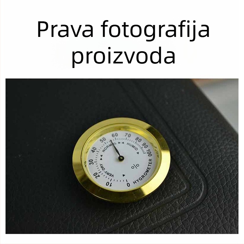 Ugrađeni kompaktni termometar-higrometar za glazbene instrumente i prtljagu (±1°C, ±5% RH, rezolucija 1°)