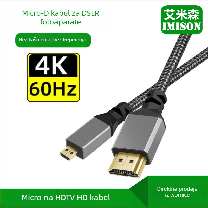 Kabel Micro HDMI na HDMI 2.0 za tablete, kamere, monitore i projektore – 4K veza