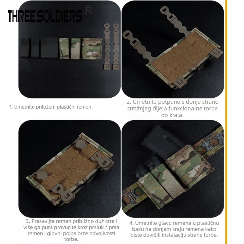 Taktička MOLLE torbica za pojas – Unisex, najlon, vanjski sportovi, proljeće 2022