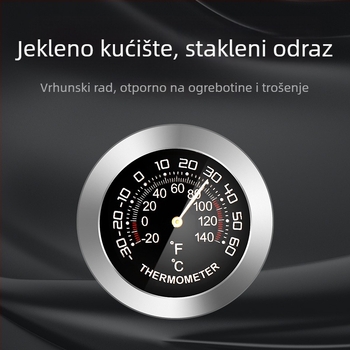 Mini mjerač temperature i vlage za automobil, visoka preciznost, otporan na vlagu, unutarnji termometar i higrometar.