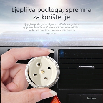 Mini mjerač temperature i vlage za automobil, visoka preciznost, otporan na vlagu, unutarnji termometar i higrometar.