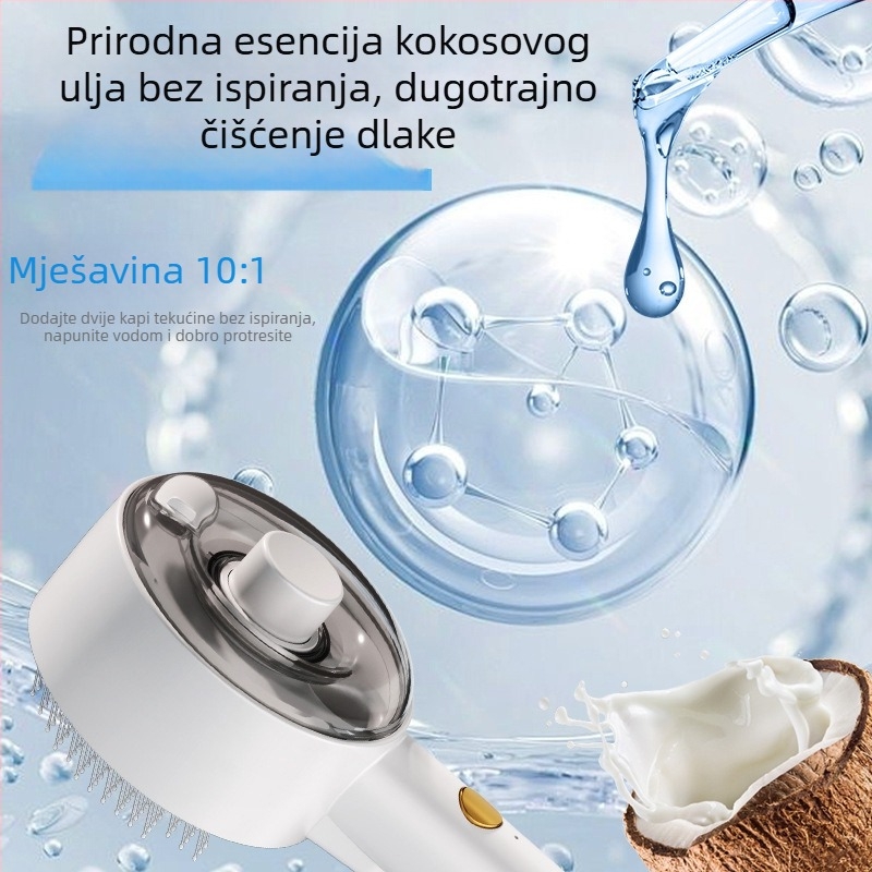 Novi sprej-masažni češalj za kućne ljubimce, jednim gumbom za uklanjanje dlaka i samoočistivim dizajnom — češalj za njegu u obliku mačke za pse i mačke
