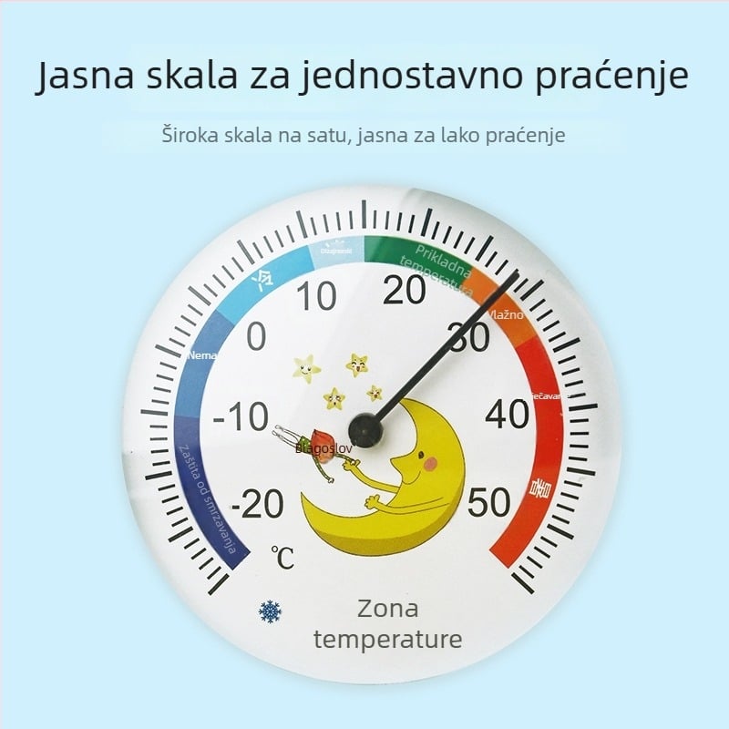 Unutarnji termometar i higrometar, stolni dizajn s crtanim za dječju sobu, Marka Jiazeda, Kućna uporaba, Glavna tržišta: Kina, Licencirane privatne marke: Da
