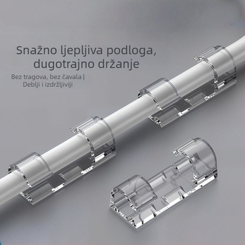 Zidni organizator kablova, klipsa za kabel bez bušenja, upravljanje kabelima