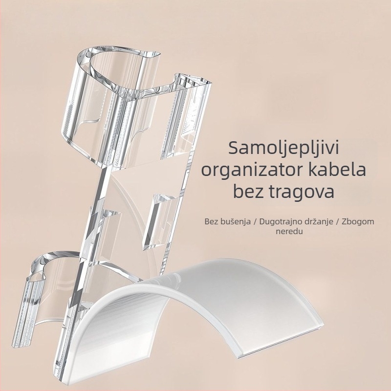 Zidni organizator kablova, klipsa za kabel bez bušenja, upravljanje kabelima