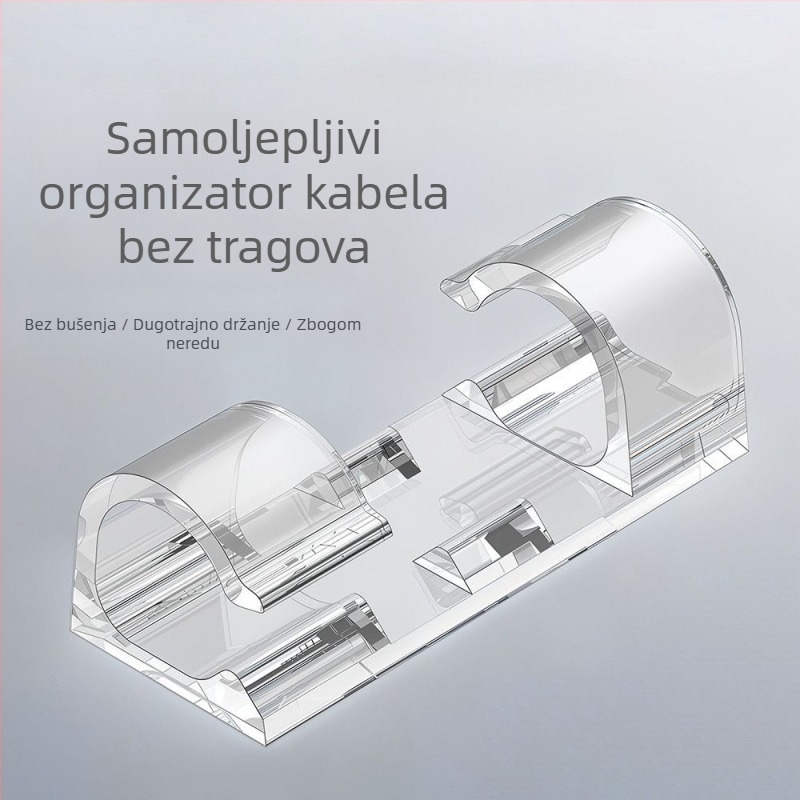 Zidni organizator kablova, klipsa za kabel bez bušenja, upravljanje kabelima