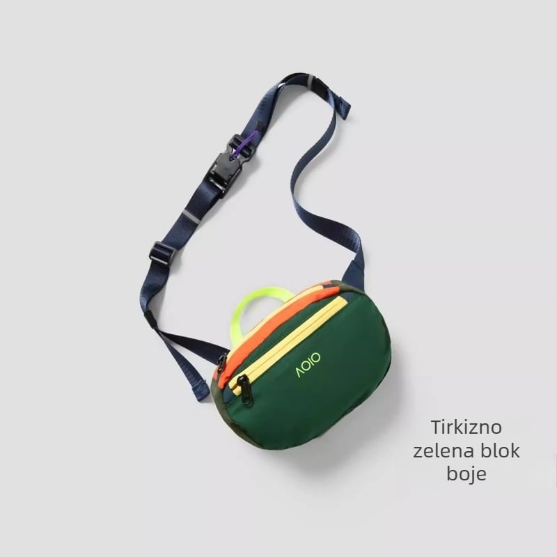 Sportska torba oko struka, najlon, sklopiva, unisex, za sport na otvorenom, ljeto 2025