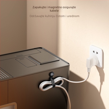 Joyroom Machine Music Hall magnetska silikonska traka za upravljanje kabelima za stolni rad; ručno navijanje; materijali silikon i ABS; za podatkovne kablove