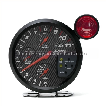Automobilski prilagođeni instrument - 4-u-1 tachometar s temperaturom vode, temperaturom ulja, tlakom ulja i svjetlom za promjenu brzine - 12V, masa 750 g, universalno