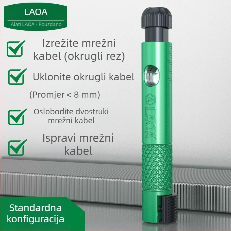 Organizator mrežnih kablova u obliku olovke — Razdvajanje linija i skidanje izolacije, Težina 0.02