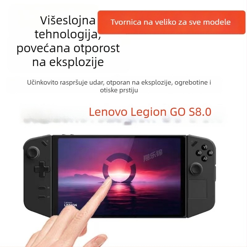 Staklena zaštita zaslona za Lenovo Legion Go S – 0.25 mm, 99% prozirnosti, Arc Edge HD, za prijenosnu konzolu Legion Go S