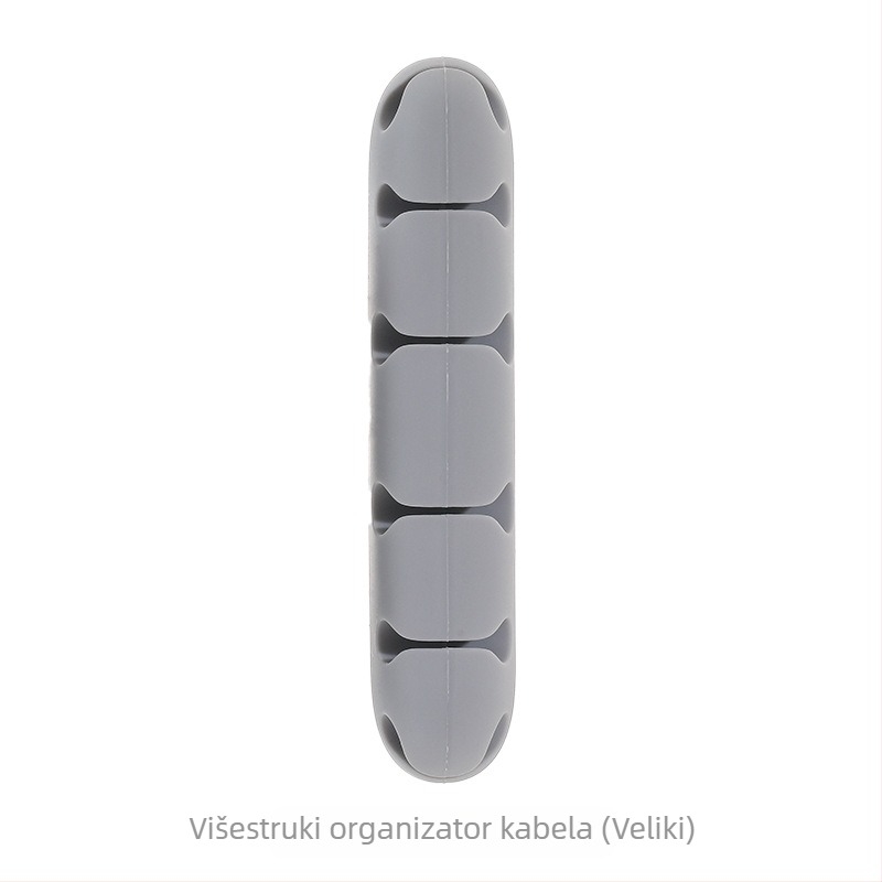 FaSoLa Višefunkcionalni stolni organizator kablova za podatkovne i miševe — plastika, jednostavan i moderan dizajn, držač sa silikonskom ljepilnom podlogom