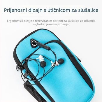 Torba za telefon na ruci i oko struka za outdoor sportove, lagana, vodootporna i reflektirajuća, prozračna podstava od poliestera