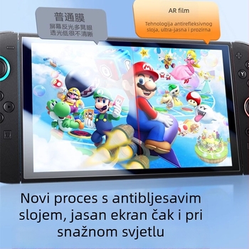 AR zaštitni film za zaslon Nintendo Switch OLED/Lite – anti-reflektivni film, 0,16 mm, 96% propusnost, kompatibilan Switch2