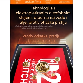 AR zaštitni film za zaslon Nintendo Switch OLED/Lite – anti-reflektivni film, 0,16 mm, 96% propusnost, kompatibilan Switch2