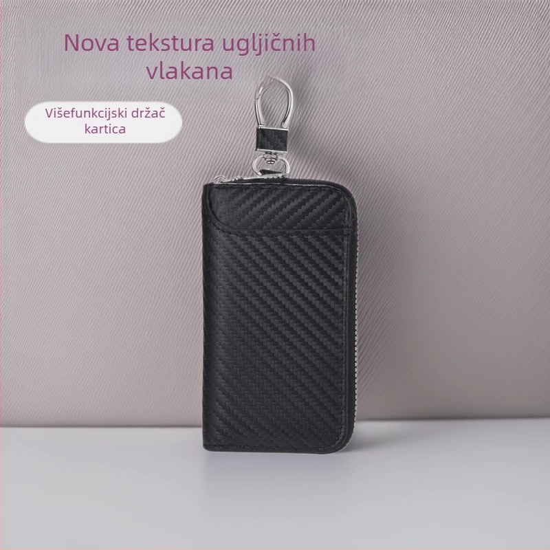 Torbica za daljinski ključ automobila – unisex PU koža, držač za pojas i džep za kartice, skladištenje, minimalistički luksuzan dizajn