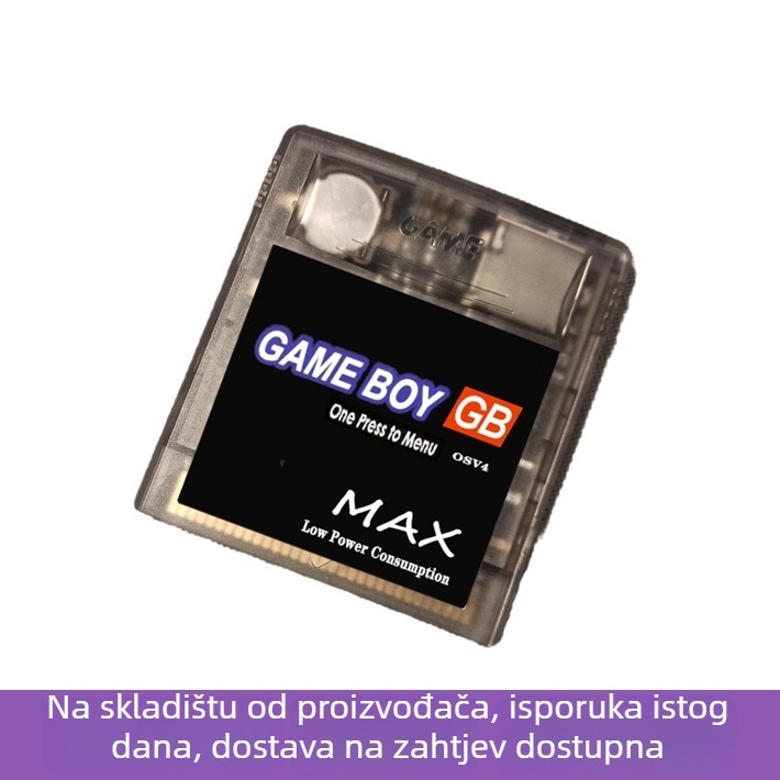 OSV4 GBC Game kartica za Game Boy Color – 8GB s igrama, ABS kućište, kartični interfejs