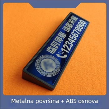 tongo Metalna pločica za postavljanje BF001 s laserskim graviranjem i tiskom logotipa, prilagodljivo obradivanje