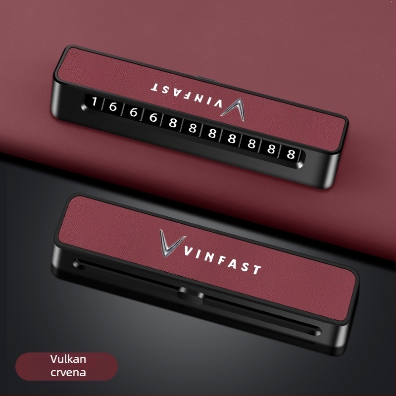 Privremena pločica za parkiranje za VINFAST VF8, skriveni tip, model 001, Universal, bez logotipa