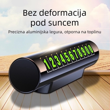 Metalna magnetska pločica za privremeno parkiranje s logom tvrtke, pločica za premještanje automobila – poslovni dar