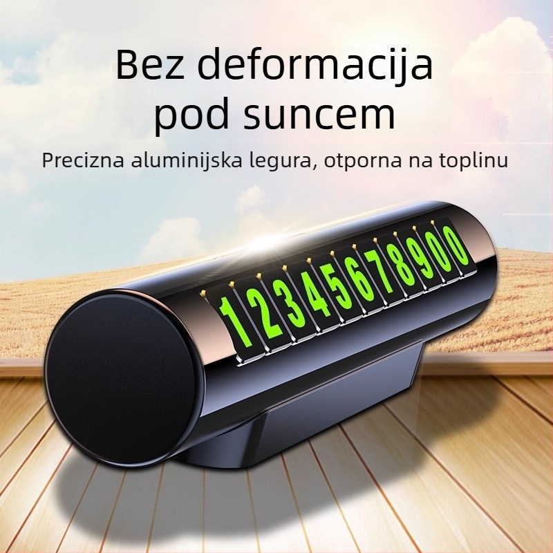 Metalna magnetska pločica za privremeno parkiranje s logom tvrtke, pločica za premještanje automobila – poslovni dar