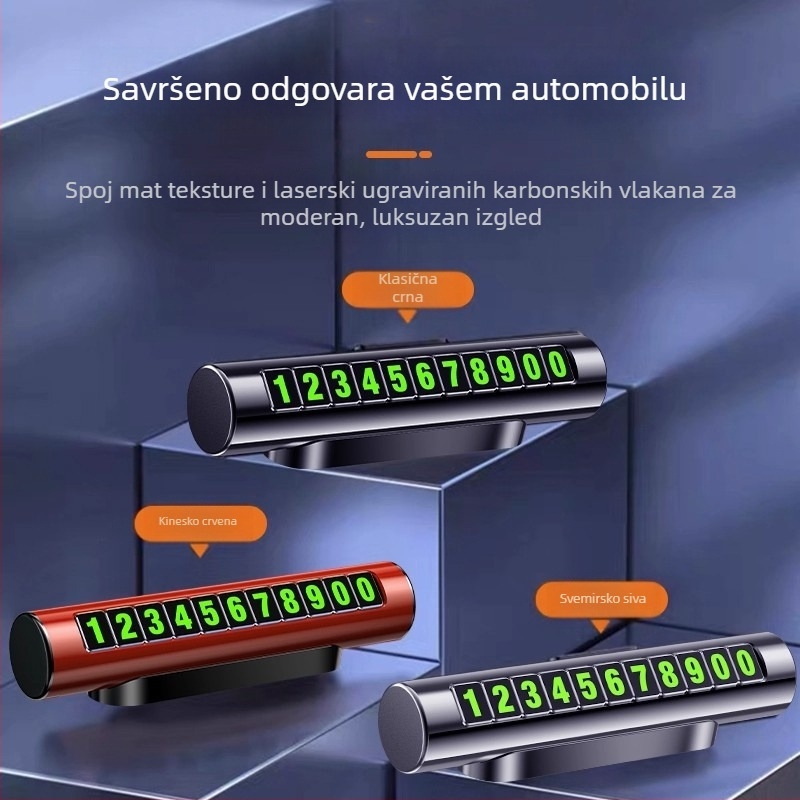 Metalna magnetska pločica za privremeno parkiranje s logom tvrtke, pločica za premještanje automobila – poslovni dar