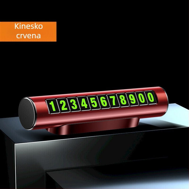 Metalna magnetska pločica za privremeno parkiranje s logom tvrtke, pločica za premještanje automobila – poslovni dar