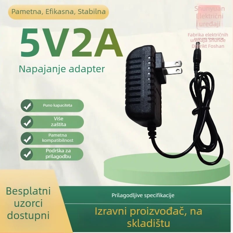 Napajanje adapter 5V 2A, kompatibilno s routerima, kamerama za nadzor, set-top boxovima i optičkim modemima