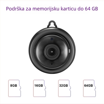 Pametna kućna sigurnosna kamera s WiFi-jem, HD rezolucijom, infracrveno noćno snimanje, za unutarnju i vanjsku upotrebu