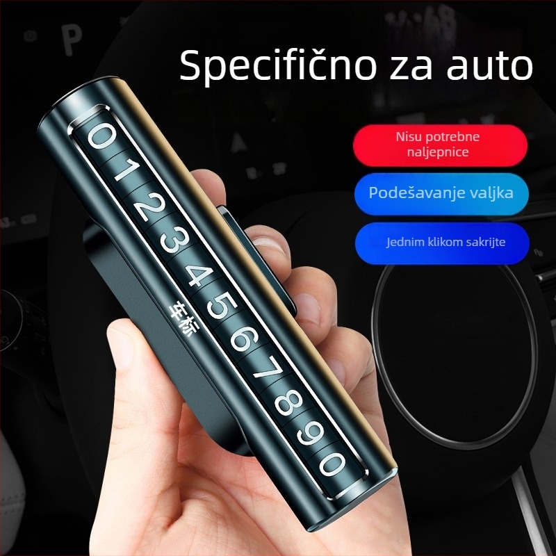 Privremena ploča za parkiranje za Toyota Avalon, RAV4, Camry, CH-R, Levin — metal, marka Shadow, bez prilagođavanja