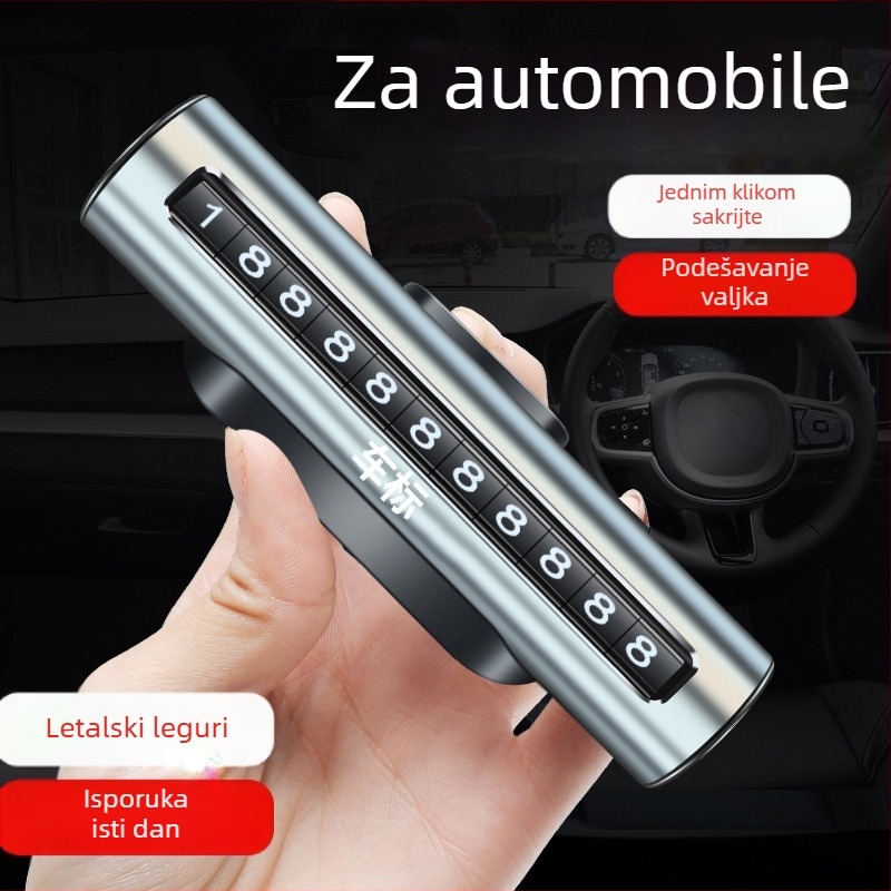 Privremena ploča za parkiranje za Toyota Avalon, RAV4, Camry, CH-R, Levin — metal, marka Shadow, bez prilagođavanja