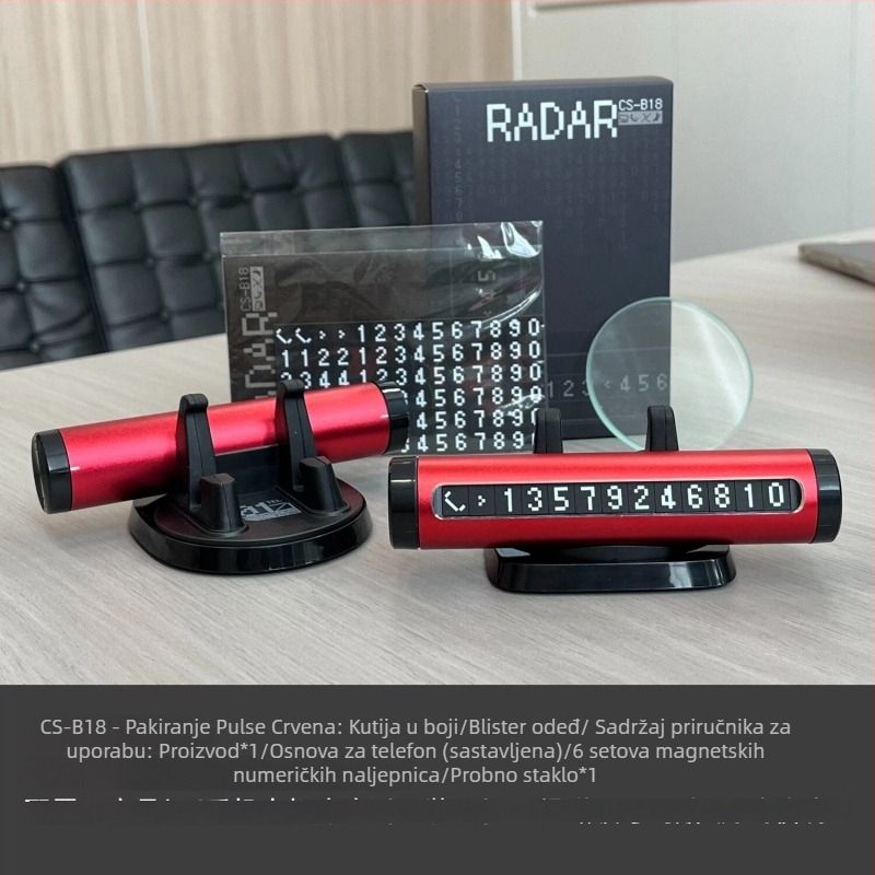 Automobilski 4-u-1 višenamjenski alat za hitne slučajeve: razbijač stakla, privremena oznaka za parkiranje, držač za telefon, skriveni dizajn – Model B18, metal, prilagodljiv logo, licencirana privatna etiketa