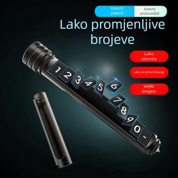 Privremeni znak za parkiranje od aluminijske legure sa skrivenim sigurnosnim čekićem i rezačem – broj parkirne kartice, Guangdong porijeklo, QB.DESIGN/Joba DESIGN