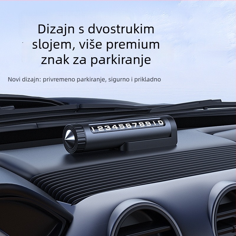 Metalni znak za parkiranje, marka YJ, model YJ051, skriveni tip, tiskano logo