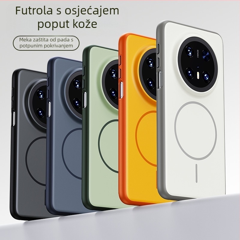 Zaštitna futrola za Huawei P90 Pro Max, serija Unbounded, potpuno pokriće, dodir kože, mat završni sloj, magnetsko prianjanje