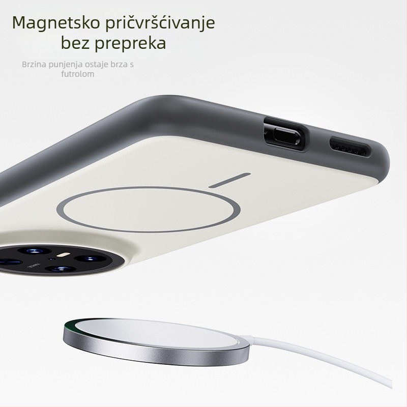 Zaštitna futrola za Huawei P90 Pro Max, serija Unbounded, potpuno pokriće, dodir kože, mat završni sloj, magnetsko prianjanje