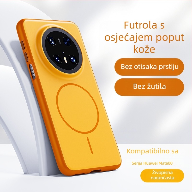 Zaštitna futrola za Huawei P90 Pro Max, serija Unbounded, potpuno pokriće, dodir kože, mat završni sloj, magnetsko prianjanje