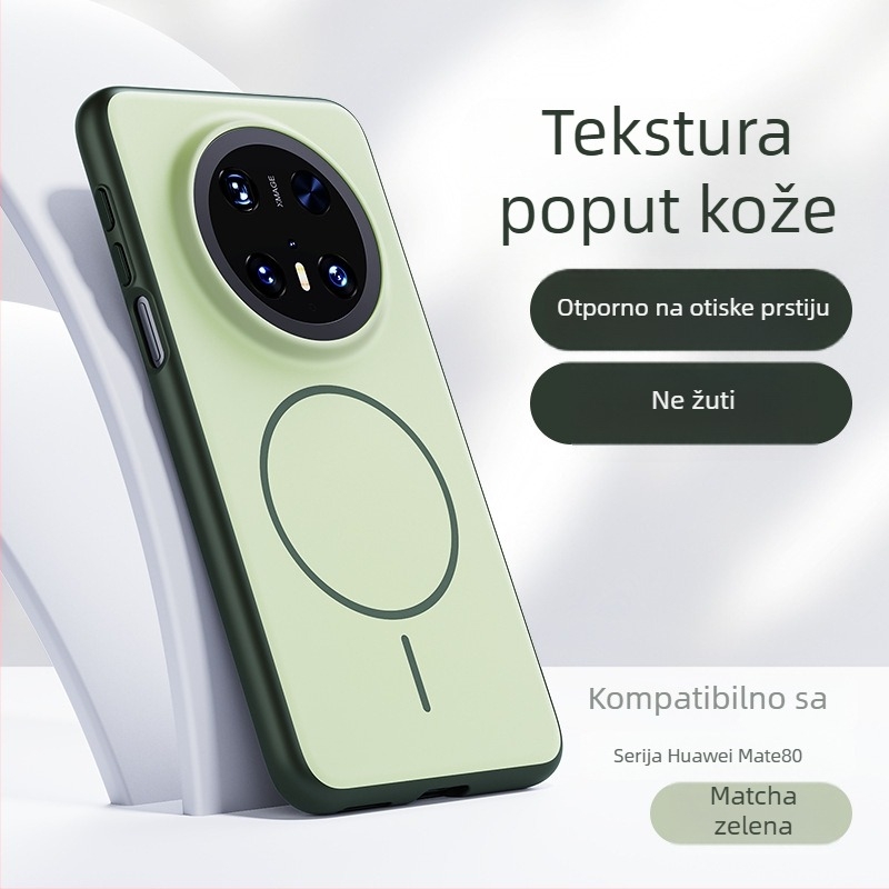 Zaštitna futrola za Huawei P90 Pro Max, serija Unbounded, potpuno pokriće, dodir kože, mat završni sloj, magnetsko prianjanje