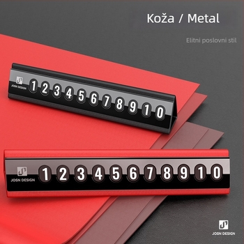 Privremena pločica za parkiranje vozila s metalnom složenom konstrukcijom, skriveni tip, model H-14; materijal: metal; otisak logotipa: da; obrada i personalizacija: da; ovlaštena privatna marka: da
