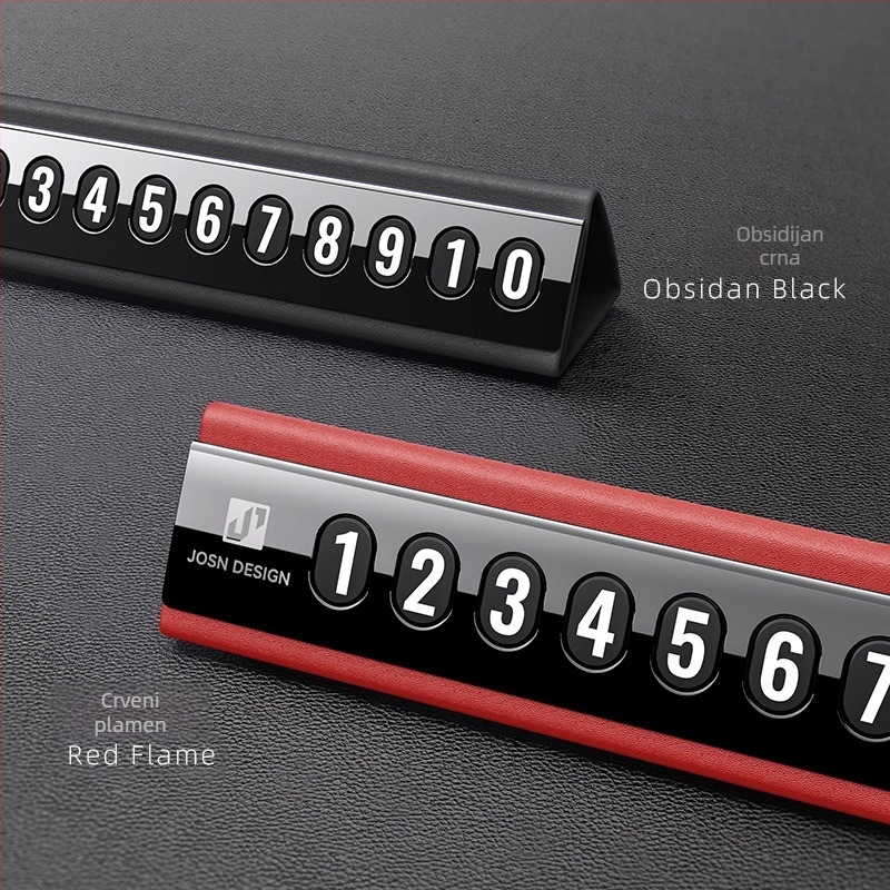 Privremena pločica za parkiranje vozila s metalnom složenom konstrukcijom, skriveni tip, model H-14; materijal: metal; otisak logotipa: da; obrada i personalizacija: da; ovlaštena privatna marka: da