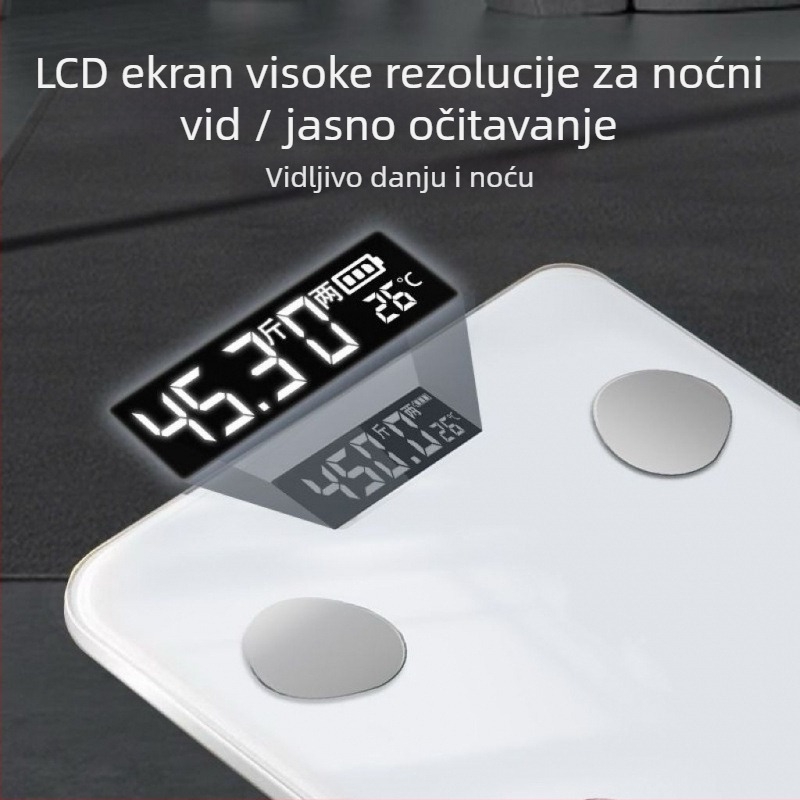 Vaga za tjelesnu masnoću – inteligentna, visoke preciznosti, za odrasle, marka Unique