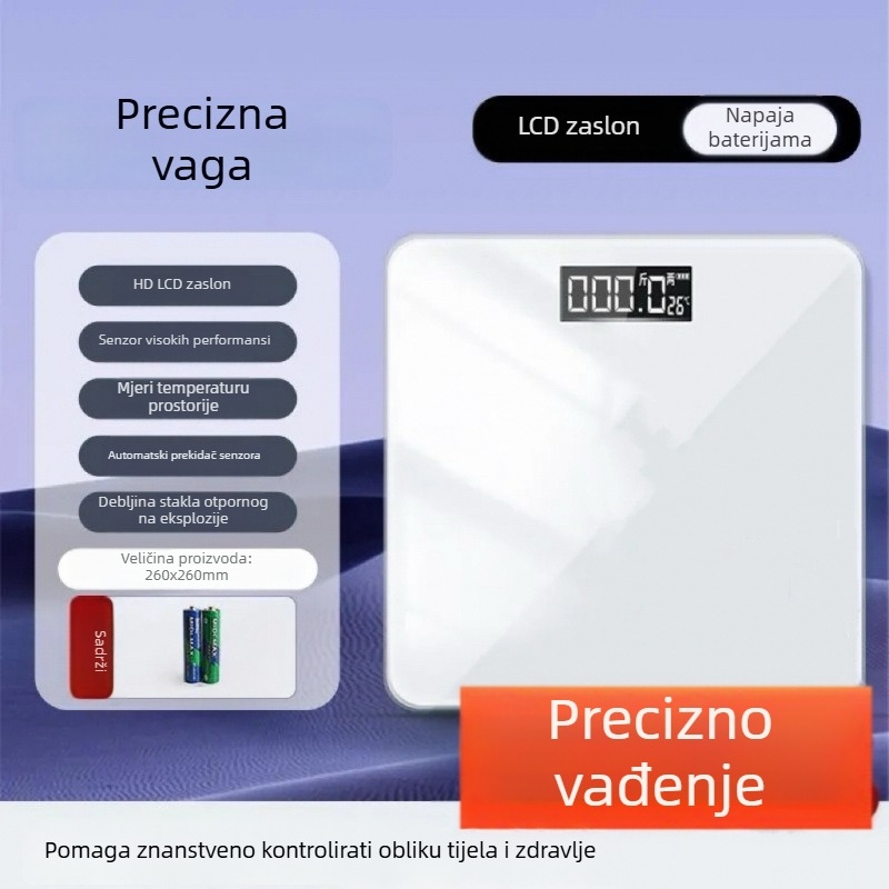 Vaga za tjelesnu masnoću – inteligentna, visoke preciznosti, za odrasle, marka Unique