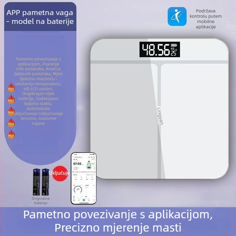 Bluetooth vaga za masnoću tijela i mjerenje težine