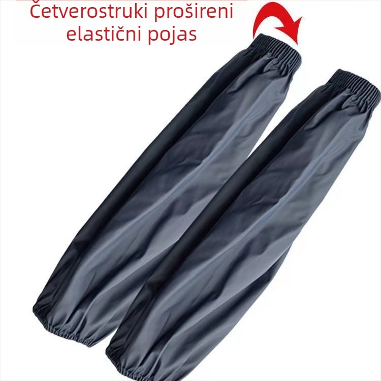 Kožni rukav za podlakticu - vodootporan i otporan na ulje, produženi PU premaz, za odrasle, unisex, kuhinjska rad